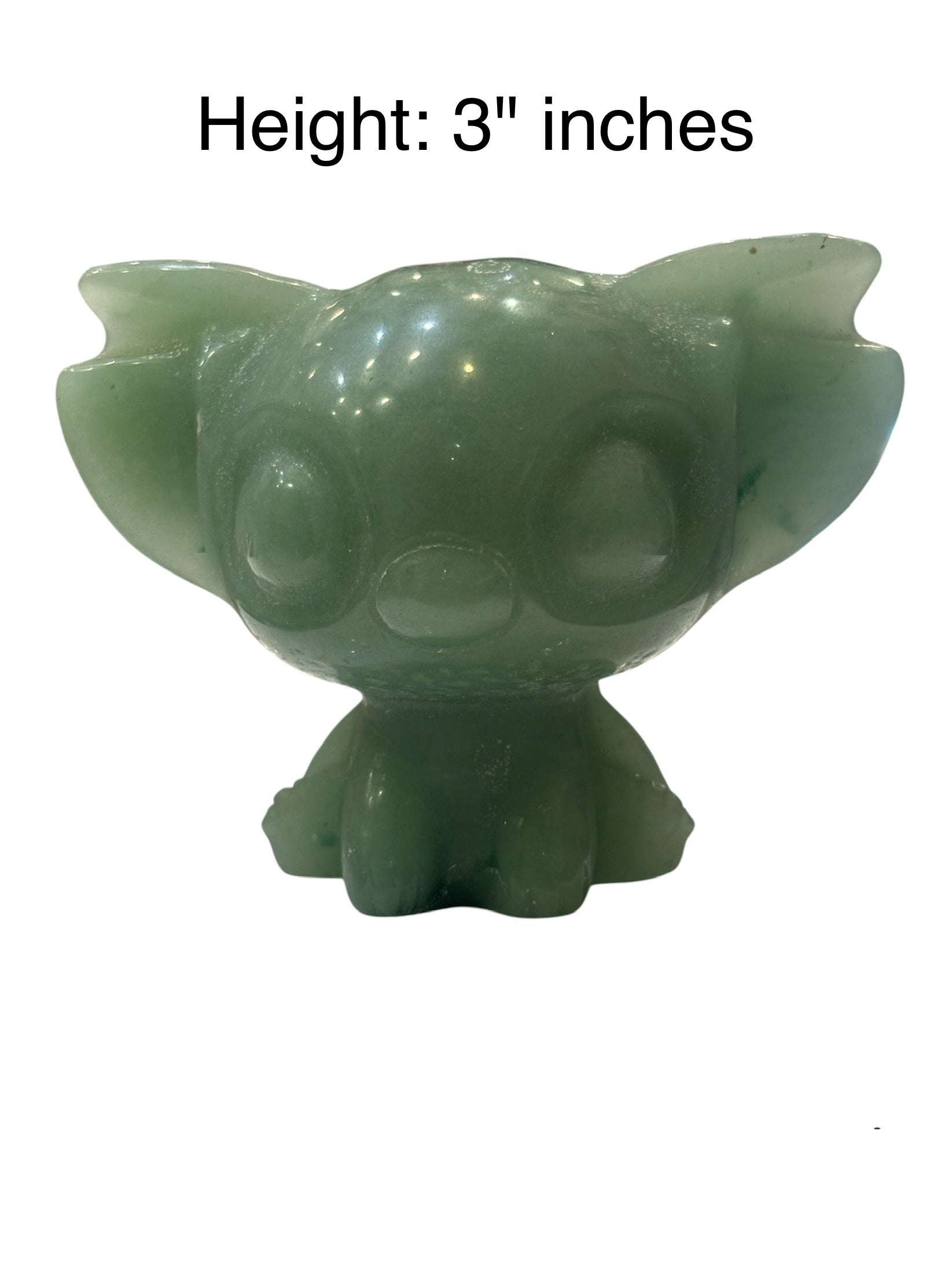 Green Aventurine Crystal- Stitch Carving