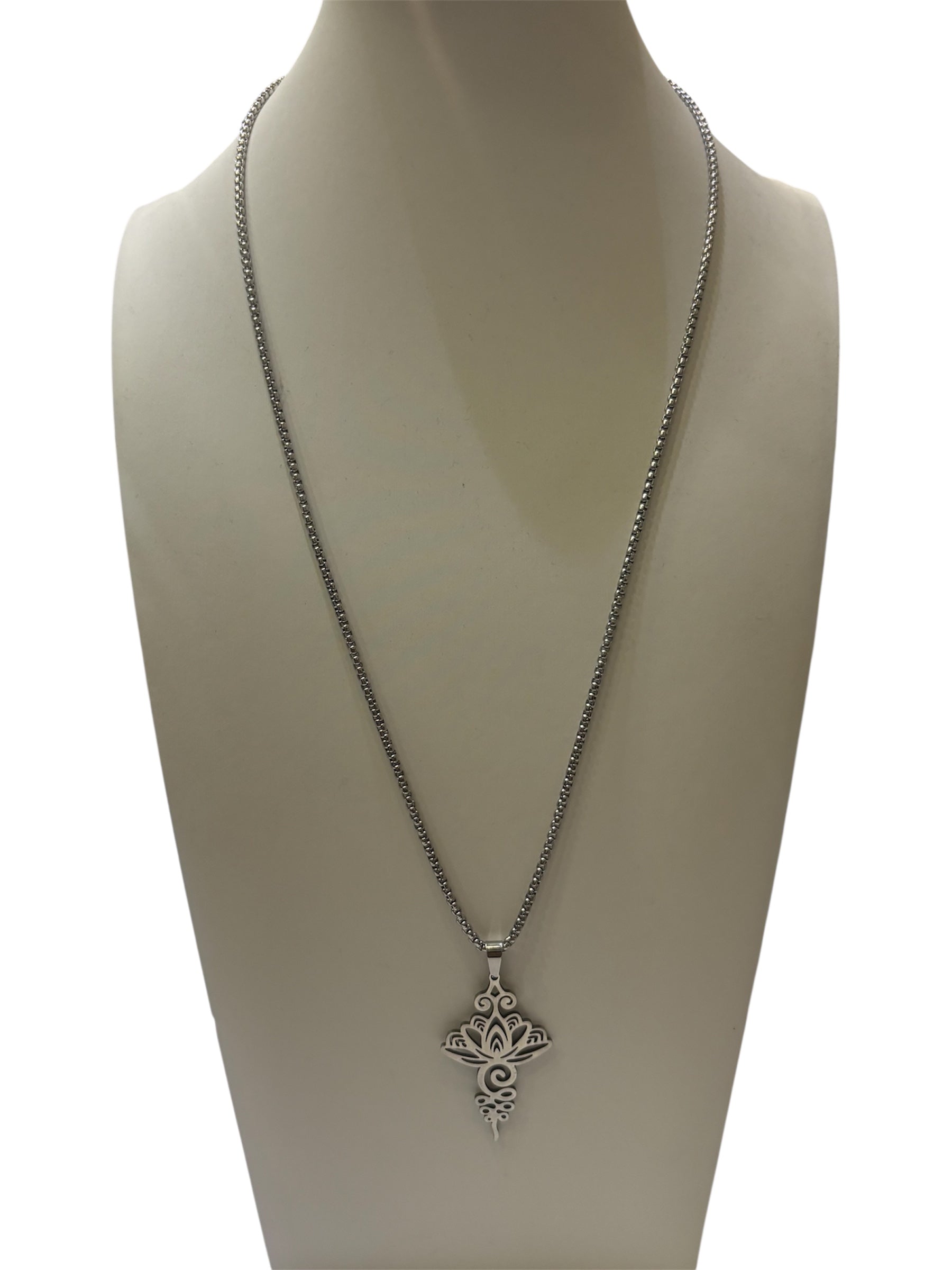 Unalome Lotus Necklace