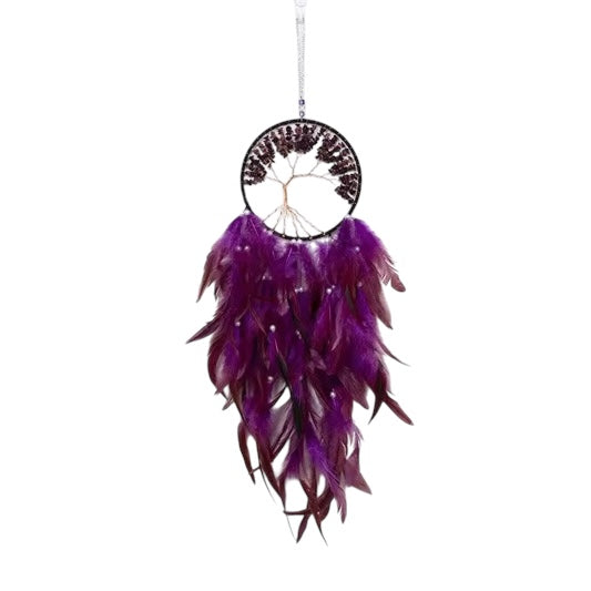 Purple Garnet Dreamcatcher