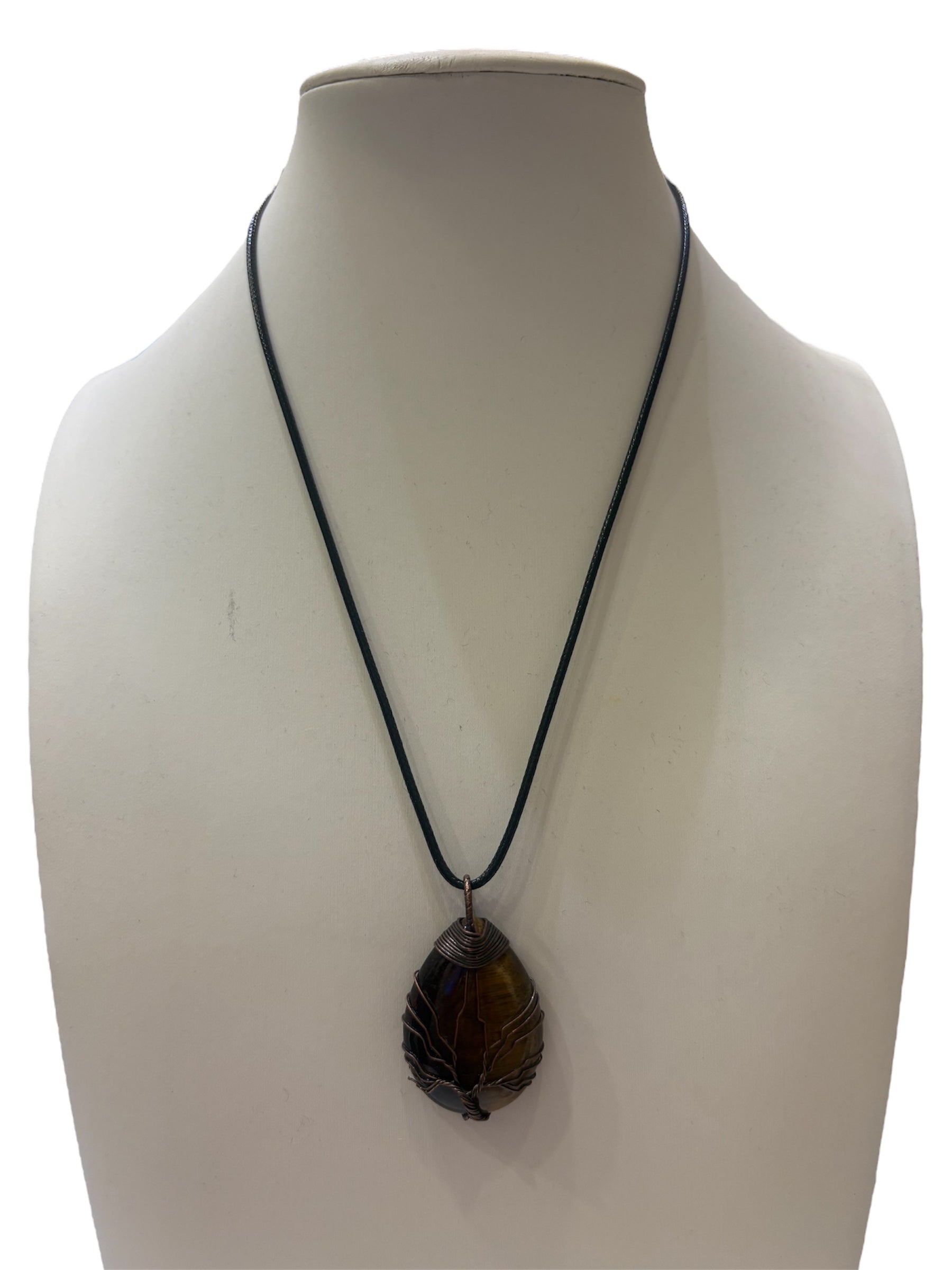 Black Obsidian Tree Of Life Necklace