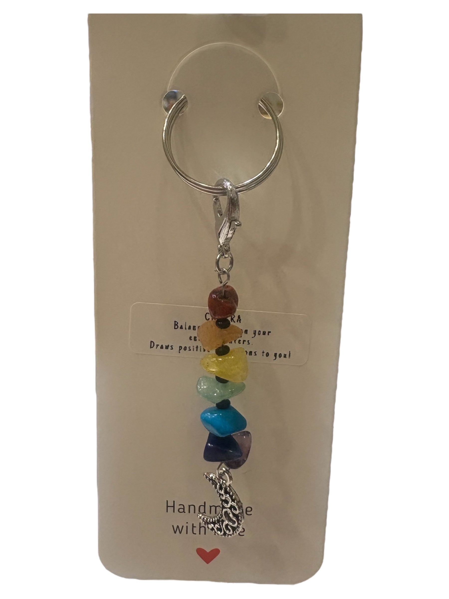 Chakra Moon Keychain
