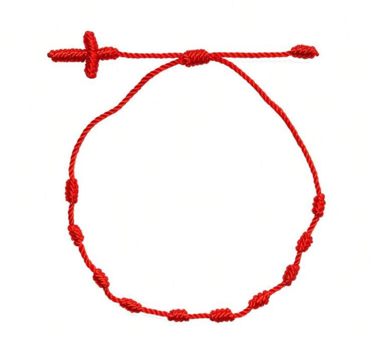 Red Cross Knot Bracelet