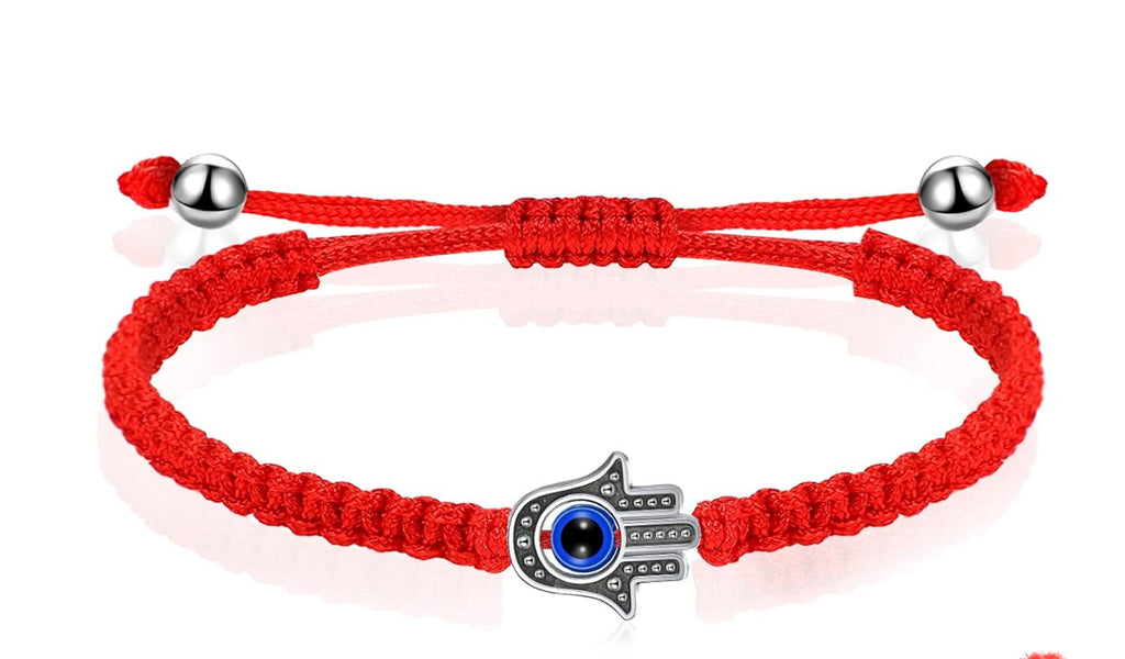 Hamsa Evil Eye Protection Rope Bracelet
