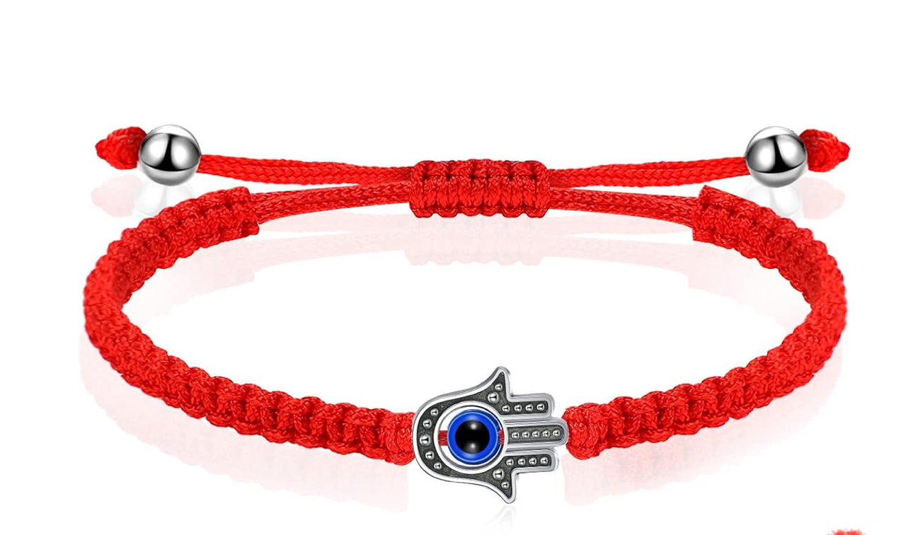 Hamsa Evil Eye Protection Rope Bracelet