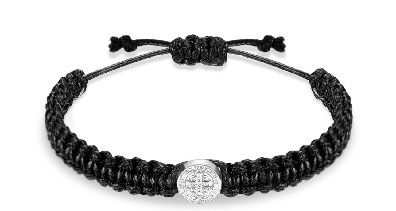 St.Benedict Medal Rope Bracelet
