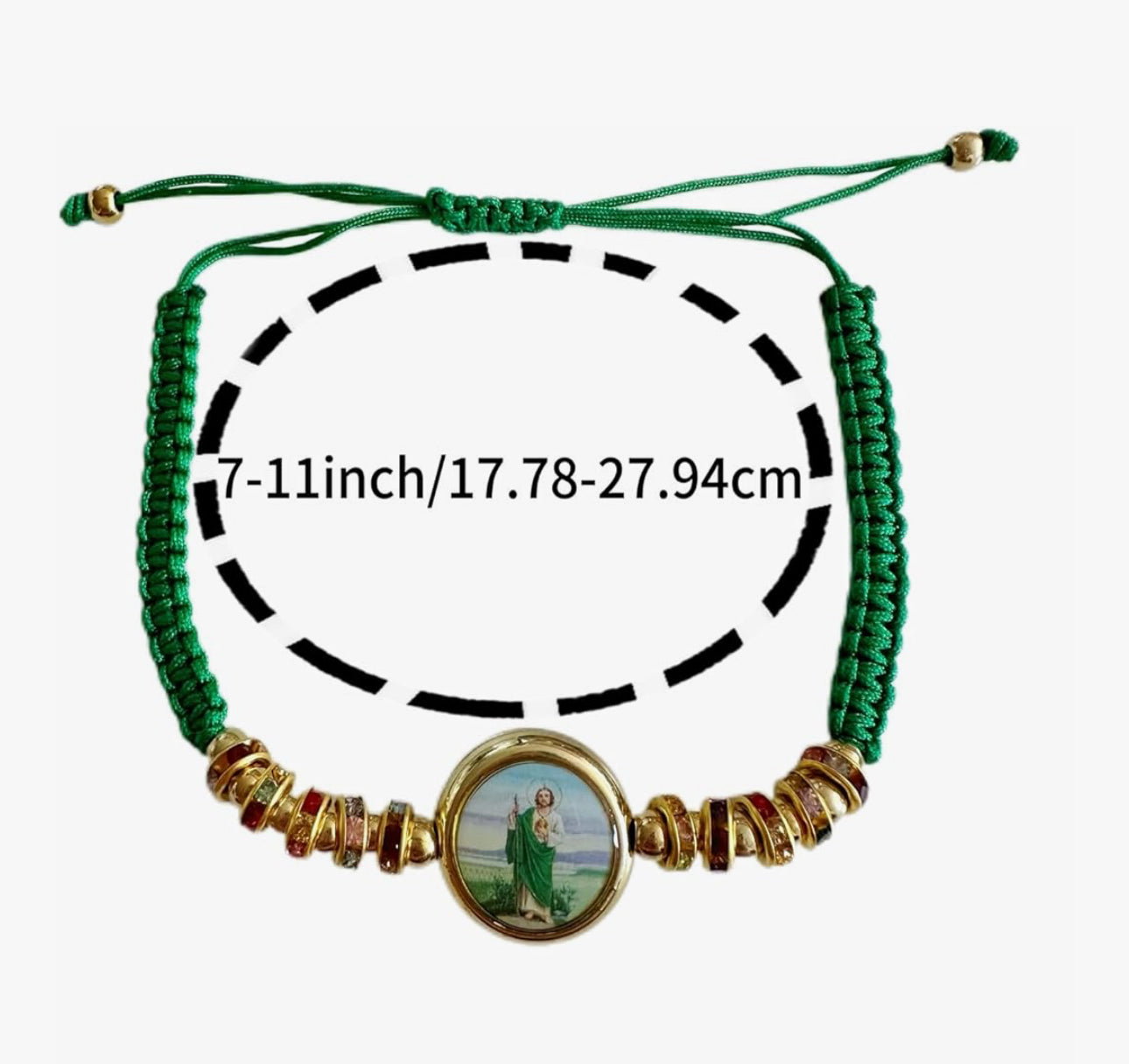 St.Jude Green Rope Bracelet