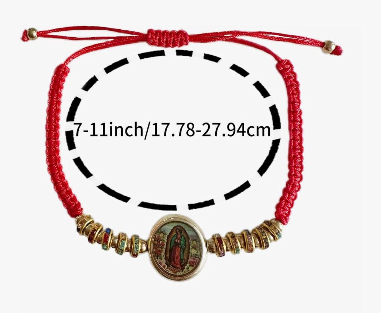 Virgin Mary Rope Bracelet