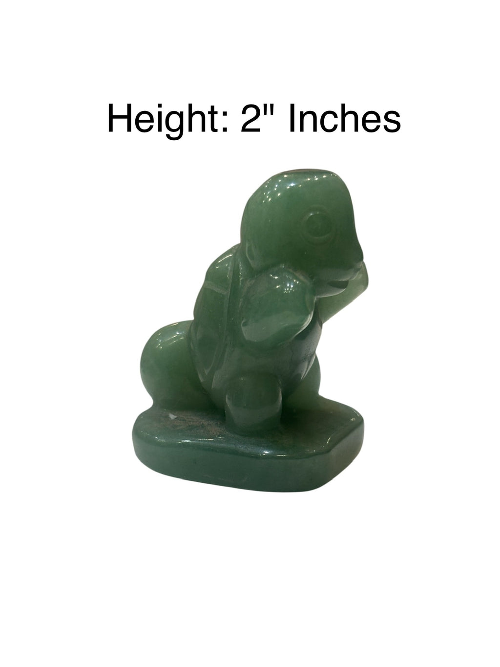 Green Aventurine Crystal- Squirtle Carving
