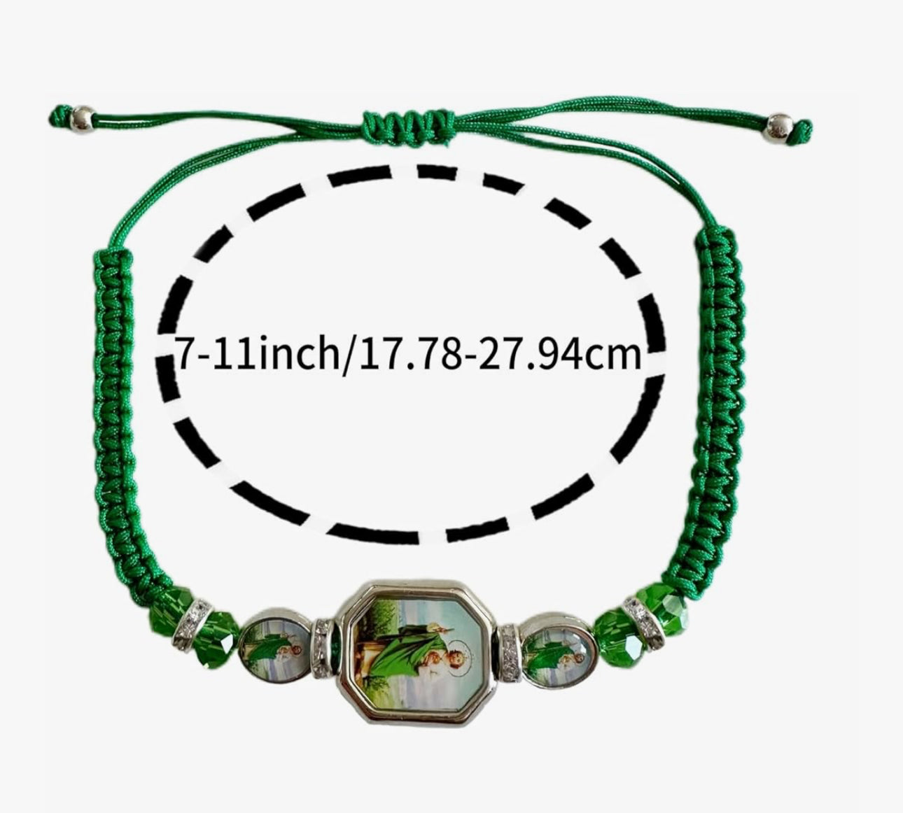 St.Jude Green Rope Bracelet