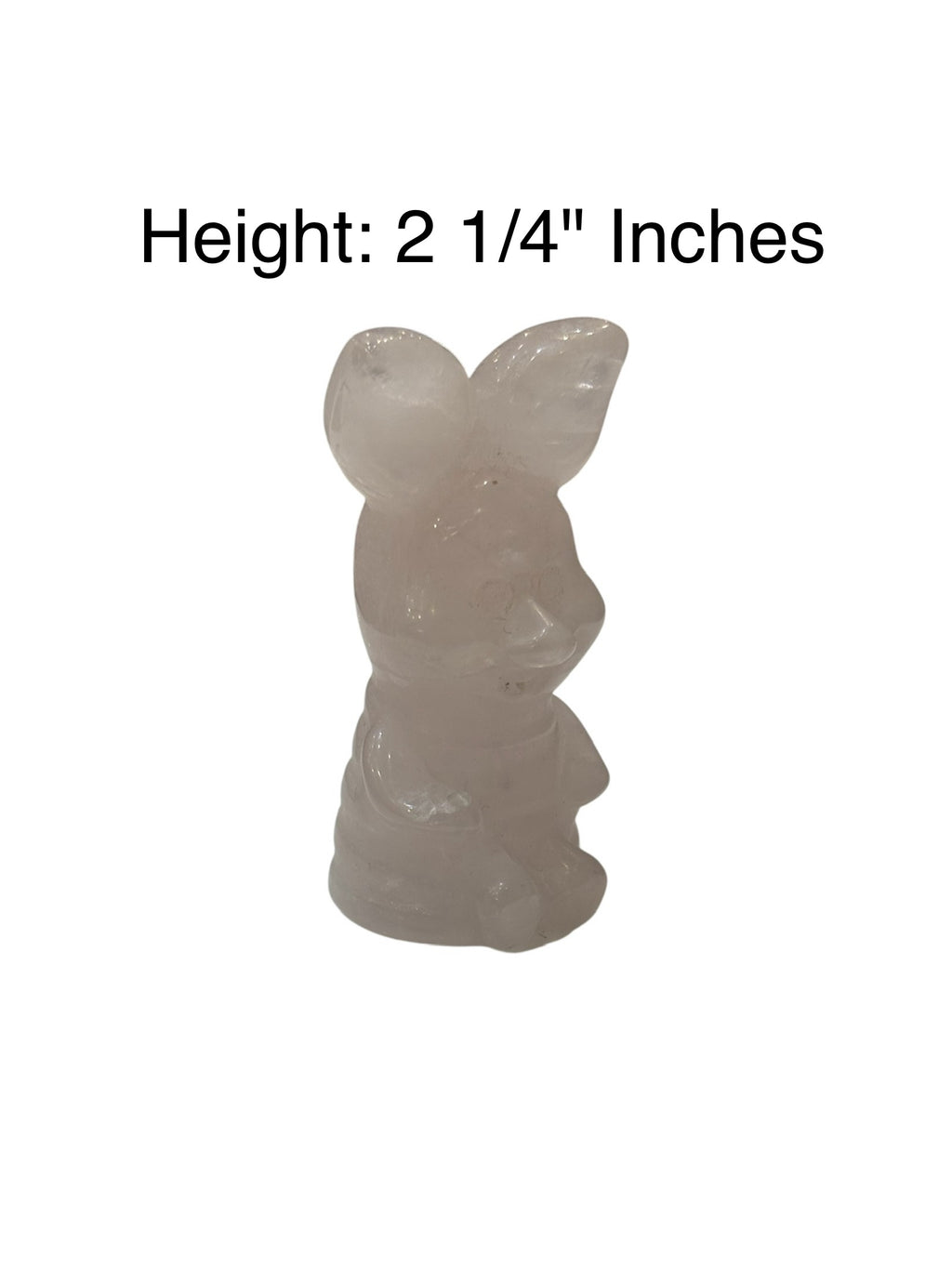 Rose Quartz Crystal- Piglet Carving