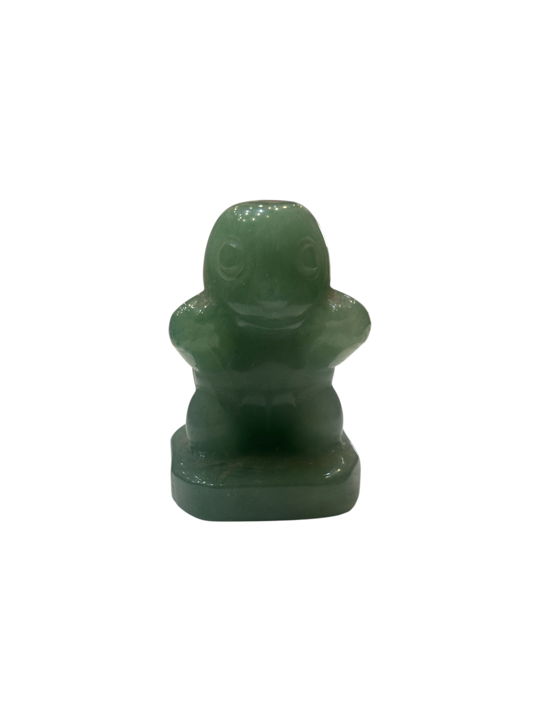Green Aventurine Crystal- Squirtle Carving