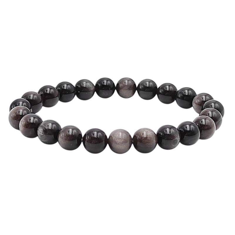 Silver Sheen Obsidian Bracelet